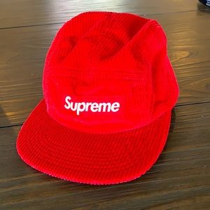 COPY - Supreme Red Corduroy Baseball Cap